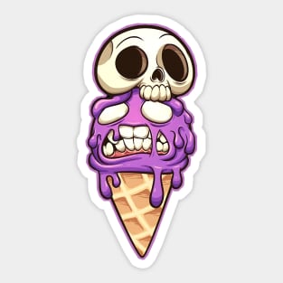 Frozen brain Sticker